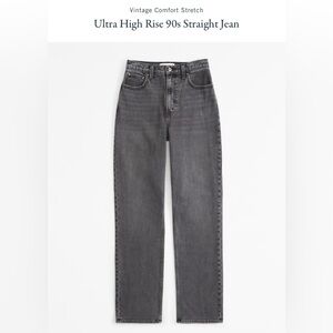 Abercrombie Ultra High Rise 90s Straight Jean